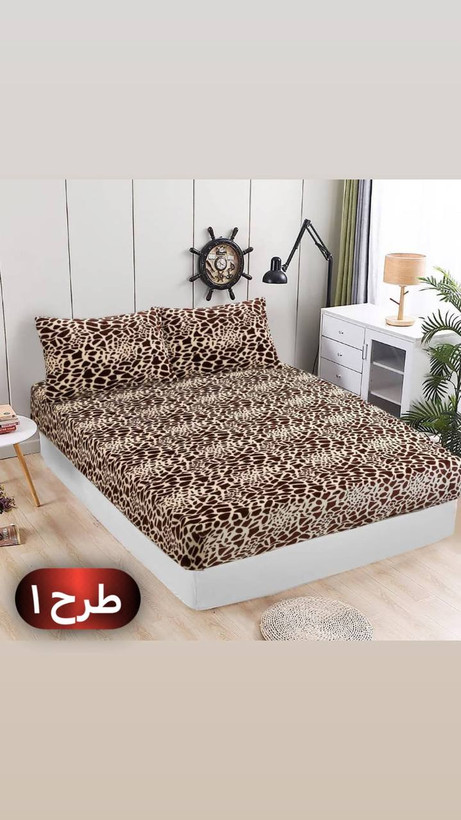 نیم ست مخمل ۲ نفره با طرح پوستی