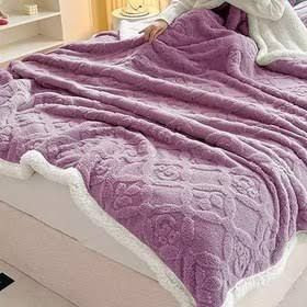 پتو تدی دونفره وارداتی از جنس ابریشم بسیار نرم
