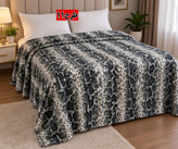 پتو ژلهای وارداتی دو نفره طرح پوستی ابعاد ۲۲۰ در ۲ (مدل سوپر سافت