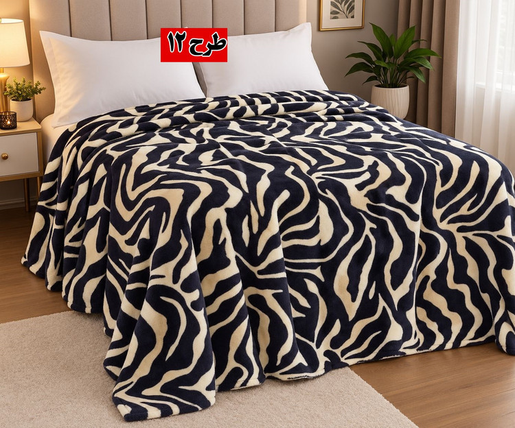 پتو ژلهای وارداتی دو نفره طرح پوستی ابعاد ۲۲۰ در ۲ (مدل سوپر سافت